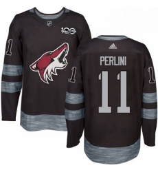 Mens Adidas Arizona Coyotes 11 Brendan Perlini Premier Black 1917 2017 100th Anniversary NHL Jersey Mens Adidas Arizona Coyotes 11 Brendan Perlini Premier Black 1917 2017 100th Anniversary NHL Jersey