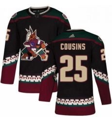 Mens Adidas Arizona Coyotes 25 Nick Cousins Authentic Black Alternate NHL Jersey Mens Adidas Arizona Coyotes 25 Nick Cousins Authentic Black Alternate NHL Jersey
