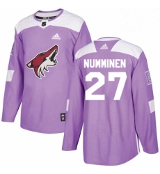 Mens Adidas Arizona Coyotes 27 Teppo Numminen Authentic Purple Fights Cancer Practice NHL Jersey Mens Adidas Arizona Coyotes 27 Teppo Numminen Authentic Purple Fights Cancer Practice NHL Jersey