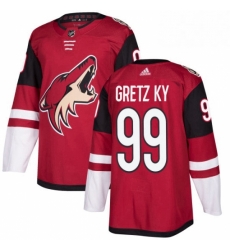 Mens Adidas Arizona Coyotes 99 Wayne Gretzky Authentic Burgundy Red Home NHL Jersey Mens Adidas Arizona Coyotes 99 Wayne Gretzky Authentic Burgundy Red Home NHL Jersey
