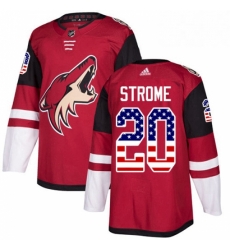 Youth Adidas Arizona Coyotes 20 Dylan Strome Authentic Red USA Flag Fashion NHL Jersey Youth Adidas Arizona Coyotes 20 Dylan Strome Authentic Red USA Flag Fashion NHL Jersey