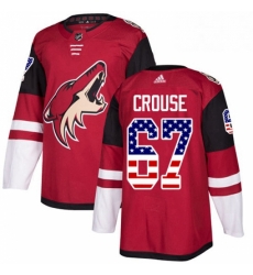 Youth Adidas Arizona Coyotes 67 Lawson Crouse Authentic Red USA Flag Fashion NHL Jersey Youth Adidas Arizona Coyotes 67 Lawson Crouse Authentic Red USA Flag Fashion NHL Jersey