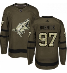 Youth Adidas Arizona Coyotes 97 Jeremy Roenick Authentic Green Salute to Service NHL Jersey Youth Adidas Arizona Coyotes 97 Jeremy Roenick Authentic Green Salute to Service NHL Jersey