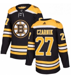 Mens Adidas Boston Bruins 27 Austin Czarnik Authentic Black Home NHL Jersey Mens Adidas Boston Bruins 27 Austin Czarnik Authentic Black Home NHL Jersey