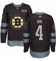Mens Adidas Boston Bruins 4 Bobby Orr Authentic Black 1917 2017 100th Anniversary NHL Jersey Mens Adidas Boston Bruins 4 Bobby Orr Authentic Black 1917 2017 100th Anniversary NHL Jersey