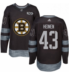 Mens Adidas Boston Bruins 43 Danton Heinen Premier Black 1917 2017 100th Anniversary NHL Jersey Mens Adidas Boston Bruins 43 Danton Heinen Premier Black 1917 2017 100th Anniversary NHL Jersey