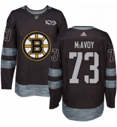 Mens Adidas Boston Bruins 73 Charlie McAvoy Authentic Black 1917 2017 100th Anniversary NHL Jersey Mens Adidas Boston Bruins 73 Charlie McAvoy Authentic Black 1917 2017 100th Anniversary NHL Jersey