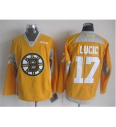 NHL Boston Bruins 17 Milan Lucic yellow jerseys NHL Boston Bruins 17 Milan Lucic yellow jerseys