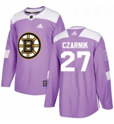 Youth Adidas Boston Bruins 27 Austin Czarnik Authentic Purple Fights Cancer Practice NHL Jersey Youth Adidas Boston Bruins 27 Austin Czarnik Authentic Purple Fights Cancer Practice NHL Jersey