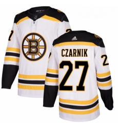 Youth Adidas Boston Bruins 27 Austin Czarnik Authentic White Away NHL Jersey Youth Adidas Boston Bruins 27 Austin Czarnik Authentic White Away NHL Jersey