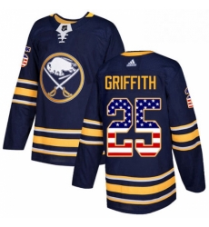 Mens Adidas Buffalo Sabres 25 Seth Griffith Authentic Navy Blue USA Flag Fashion NHL Jersey Mens Adidas Buffalo Sabres 25 Seth Griffith Authentic Navy Blue USA Flag Fashion NHL Jersey