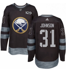 Mens Adidas Buffalo Sabres 31 Chad Johnson Premier Black 1917 2017 100th Anniversary NHL Jersey Mens Adidas Buffalo Sabres 31 Chad Johnson Premier Black 1917 2017 100th Anniversary NHL Jersey
