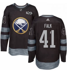 Mens Adidas Buffalo Sabres 41 Justin Falk Authentic Black 1917 2017 100th Anniversary NHL Jersey Mens Adidas Buffalo Sabres 41 Justin Falk Authentic Black 1917 2017 100th Anniversary NHL Jersey