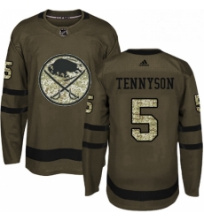Mens Adidas Buffalo Sabres 5 Matt Tennyson Authentic Green Salute to Service NHL Jersey Mens Adidas Buffalo Sabres 5 Matt Tennyson Authentic Green Salute to Service NHL Jersey
