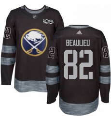 Mens Adidas Buffalo Sabres 82 Nathan Beaulieu Authentic Black 1917 2017 100th Anniversary NHL Jersey Mens Adidas Buffalo Sabres 82 Nathan Beaulieu Authentic Black 1917 2017 100th Anniversary NHL Jersey