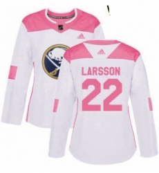 Womens Adidas Buffalo Sabres 22 Johan Larsson Authentic WhitePink Fashion NHL Jersey Womens Adidas Buffalo Sabres 22 Johan Larsson Authentic WhitePink Fashion NHL Jersey