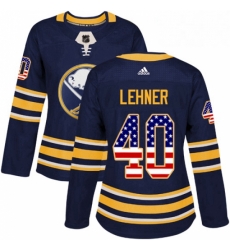 Womens Adidas Buffalo Sabres 40 Robin Lehner Authentic Navy Blue USA Flag Fashion NHL Jersey Womens Adidas Buffalo Sabres 40 Robin Lehner Authentic Navy Blue USA Flag Fashion NHL Jersey