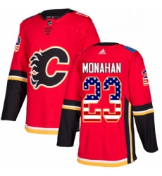 Mens Adidas Calgary Flames 23 Sean Monahan Authentic Red USA Flag Fashion NHL Jersey Mens Adidas Calgary Flames 23 Sean Monahan Authentic Red USA Flag Fashion NHL Jersey