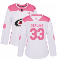 Womens Adidas Carolina Hurricanes 33 Scott Darling Authentic WhitePink Fashion NHL Jersey Womens Adidas Carolina Hurricanes 33 Scott Darling Authentic WhitePink Fashion NHL Jersey