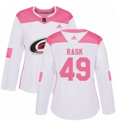 Womens Adidas Carolina Hurricanes 49 Victor Rask Authentic WhitePink Fashion NHL Jersey Womens Adidas Carolina Hurricanes 49 Victor Rask Authentic WhitePink Fashion NHL Jersey