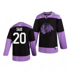 Blackhawks 20 Brandon Saad Black Purple Hockey Fights Cancer Adidas Jersey Blackhawks 20 Brandon Saad Black Purple Hockey Fights Cancer Adidas Jersey