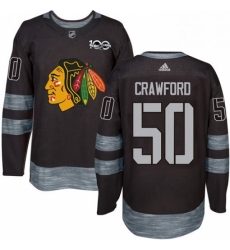 Mens Adidas Chicago Blackhawks 50 Corey Crawford Authentic Black 1917 2017 100th Anniversary NHL Jersey Mens Adidas Chicago Blackhawks 50 Corey Crawford Authentic Black 1917 2017 100th Anniversary NHL Jersey