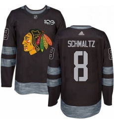 Mens Adidas Chicago Blackhawks 8 Nick Schmaltz Authentic Black 1917 2017 100th Anniversary NHL Jersey Mens Adidas Chicago Blackhawks 8 Nick Schmaltz Authentic Black 1917 2017 100th Anniversary NHL Jersey