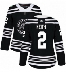 Womens Adidas Chicago Blackhawks 2 Duncan Keith Authentic Black 2019 Winter Classic NHL Jersey Womens Adidas Chicago Blackhawks 2 Duncan Keith Authentic Black 2019 Winter Classic NHL Jersey