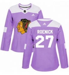 Womens Adidas Chicago Blackhawks 27 Jeremy Roenick Authentic Purple Fights Cancer Practice NHL Jersey Womens Adidas Chicago Blackhawks 27 Jeremy Roenick Authentic Purple Fights Cancer Practice NHL Jersey