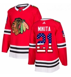 Youth Adidas Chicago Blackhawks 21 Stan Mikita Authentic Red USA Flag Fashion NHL Jersey Youth Adidas Chicago Blackhawks 21 Stan Mikita Authentic Red USA Flag Fashion NHL Jersey
