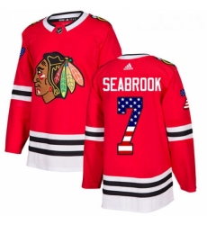 Youth Adidas Chicago Blackhawks 7 Brent Seabrook Authentic Red USA Flag Fashion NHL Jersey Youth Adidas Chicago Blackhawks 7 Brent Seabrook Authentic Red USA Flag Fashion NHL Jersey