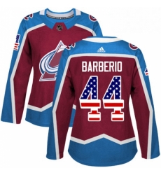 Womens Adidas Colorado Avalanche 44 Mark Barberio Authentic Burgundy Red USA Flag Fashion NHL Jersey Womens Adidas Colorado Avalanche 44 Mark Barberio Authentic Burgundy Red USA Flag Fashion NHL Jersey