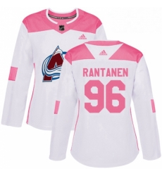 Womens Adidas Colorado Avalanche 96 Mikko Rantanen Authentic WhitePink Fashion NHL Jersey Womens Adidas Colorado Avalanche 96 Mikko Rantanen Authentic WhitePink Fashion NHL Jersey