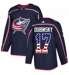 Mens Adidas Columbus Blue Jackets 17 Brandon Dubinsky Authentic Navy Blue USA Flag Fashion NHL Jersey Mens Adidas Columbus Blue Jackets 17 Brandon Dubinsky Authentic Navy Blue USA Flag Fashion NHL Jersey