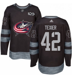 Mens Adidas Columbus Blue Jackets 42 Alexandre Texier Authentic Black 1917 2017 100th Anniversary NHL Jersey Mens Adidas Columbus Blue Jackets 42 Alexandre Texier Authentic Black 1917 2017 100th Anniversary NHL Jersey