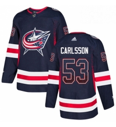 Mens Adidas Columbus Blue Jackets 53 Gabriel Carlsson Authentic Navy Blue Drift Fashion NHL Jersey Mens Adidas Columbus Blue Jackets 53 Gabriel Carlsson Authentic Navy Blue Drift Fashion NHL Jersey