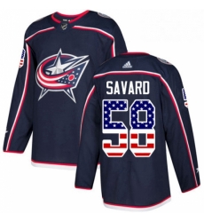 Mens Adidas Columbus Blue Jackets 58 David Savard Authentic Navy Blue USA Flag Fashion NHL Jersey Mens Adidas Columbus Blue Jackets 58 David Savard Authentic Navy Blue USA Flag Fashion NHL Jersey