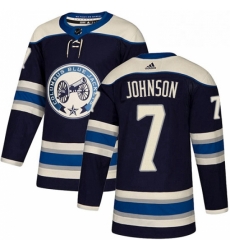 Mens Adidas Columbus Blue Jackets 7 Jack Johnson Authentic Navy Blue Alternate NHL Jersey Mens Adidas Columbus Blue Jackets 7 Jack Johnson Authentic Navy Blue Alternate NHL Jersey