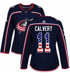 Womens Adidas Columbus Blue Jackets 11 Matt Calvert Authentic Navy Blue USA Flag Fashion NHL Jersey Womens Adidas Columbus Blue Jackets 11 Matt Calvert Authentic Navy Blue USA Flag Fashion NHL Jersey