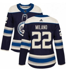 Womens Adidas Columbus Blue Jackets 22 Sonny Milano Authentic Navy Blue Alternate NHL Jersey Womens Adidas Columbus Blue Jackets 22 Sonny Milano Authentic Navy Blue Alternate NHL Jersey