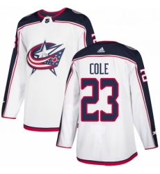 Youth Adidas Columbus Blue Jackets 23 Ian Cole Authentic White Away NHL Jersey Youth Adidas Columbus Blue Jackets 23 Ian Cole Authentic White Away NHL Jersey