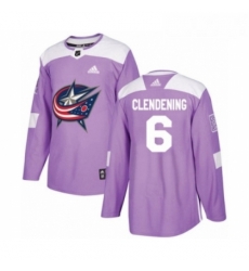 Youth Adidas Columbus Blue Jackets 6 Adam Clendening Authentic Purple Fights Cancer Practice NHL Jersey Youth Adidas Columbus Blue Jackets 6 Adam Clendening Authentic Purple Fights Cancer Practice NHL Jersey