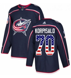 Youth Adidas Columbus Blue Jackets 70 Joonas Korpisalo Authentic Navy Blue USA Flag Fashion NHL Jersey Youth Adidas Columbus Blue Jackets 70 Joonas Korpisalo Authentic Navy Blue USA Flag Fashion NHL Jersey