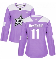 Womens Adidas Dallas Stars 11 Curtis McKenzie Authentic Purple Fights Cancer Practice NHL Jersey Womens Adidas Dallas Stars 11 Curtis McKenzie Authentic Purple Fights Cancer Practice NHL Jersey