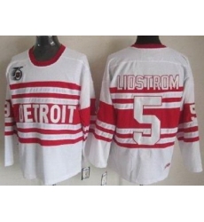 Detroit Red Wings 5# lidstromAuthentic White 75TH CCM NHL Jerseys Detroit Red Wings 5# lidstromAuthentic White 75TH CCM NHL Jerseys