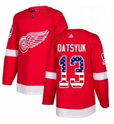 Mens Adidas Detroit Red Wings 13 Pavel Datsyuk Authentic Red USA Flag Fashion NHL Jersey Mens Adidas Detroit Red Wings 13 Pavel Datsyuk Authentic Red USA Flag Fashion NHL Jersey