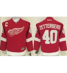 Red Wings #40 Henrik Zetterberg Red Home Stitched Youth NHL Jersey Red Wings #40 Henrik Zetterberg Red Home Stitched Youth NHL Jersey