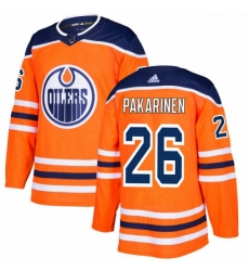 Mens Adidas Edmonton Oilers 26 Iiro Pakarinen Authentic Orange Home NHL Jersey Mens Adidas Edmonton Oilers 26 Iiro Pakarinen Authentic Orange Home NHL Jersey