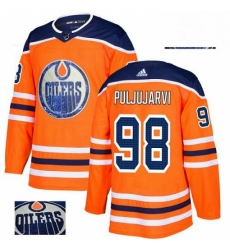 Mens Adidas Edmonton Oilers 98 Jesse Puljujarvi Authentic Orange Fashion Gold NHL Jersey Mens Adidas Edmonton Oilers 98 Jesse Puljujarvi Authentic Orange Fashion Gold NHL Jersey