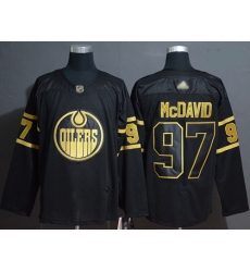 Oilers 97 Connor McDavid Black Gold Authentic Stitched Hockey Jersey Oilers 97 Connor McDavid Black Gold Authentic Stitched Hockey Jersey